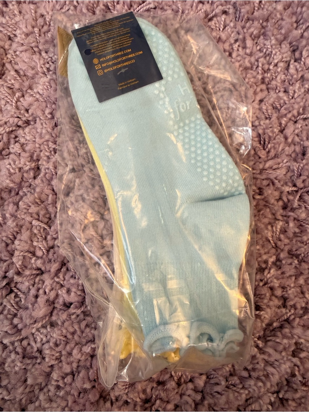 Three Pack Non-Slip Pilates Ruffle Socks - Picture 3 of 3